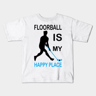 floorball player Kids T-Shirt